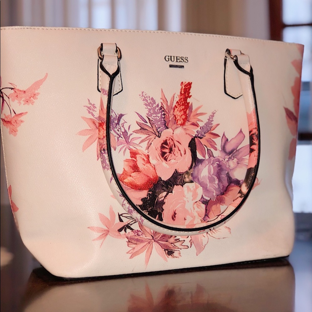 REAL GUESS flower tote bag